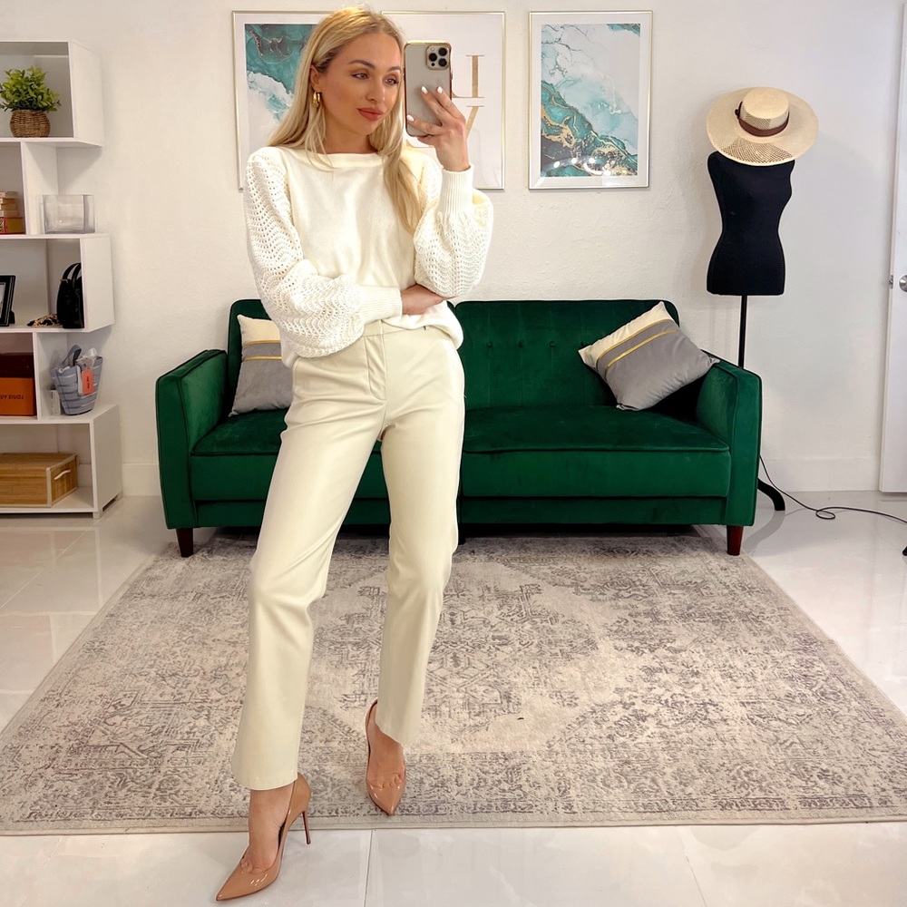 Zara Faux Leather Pants